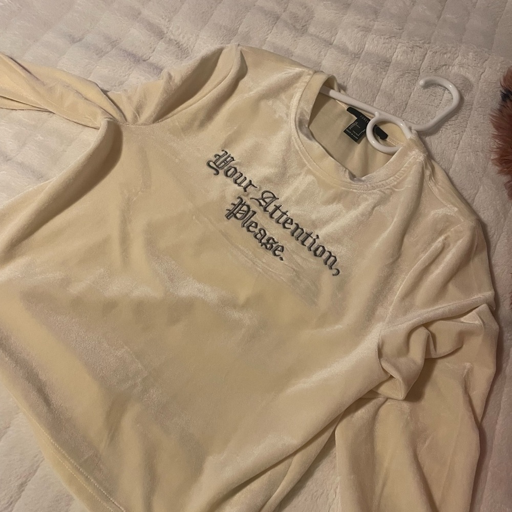 Crème crop top